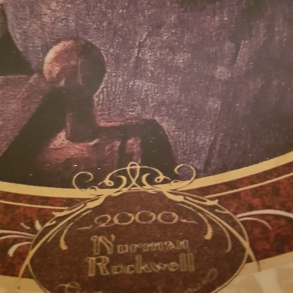 NORMAN ROCKWELL XMAS PLATE - Picture 6 of 10